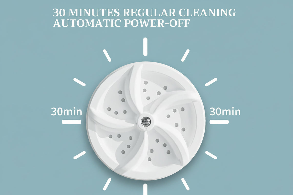 Portable Mini Washing Machine Ultrasonic USB Turbo Washer Compact Laundry Machine for Socks Underwear Small Clothes Travel Camping Personal Laundry Cleaning Device Easy Use