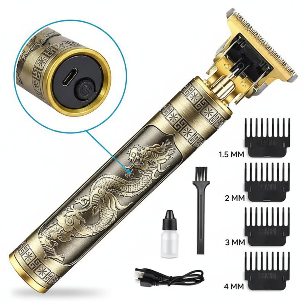 T9 Vintage Hair Trimmer For Men | T9 Rechargeable Shaver Machine For Men | Professional Hair Trimming Machine | Hair Trimmer and Shaver For Boys (Metal Body)