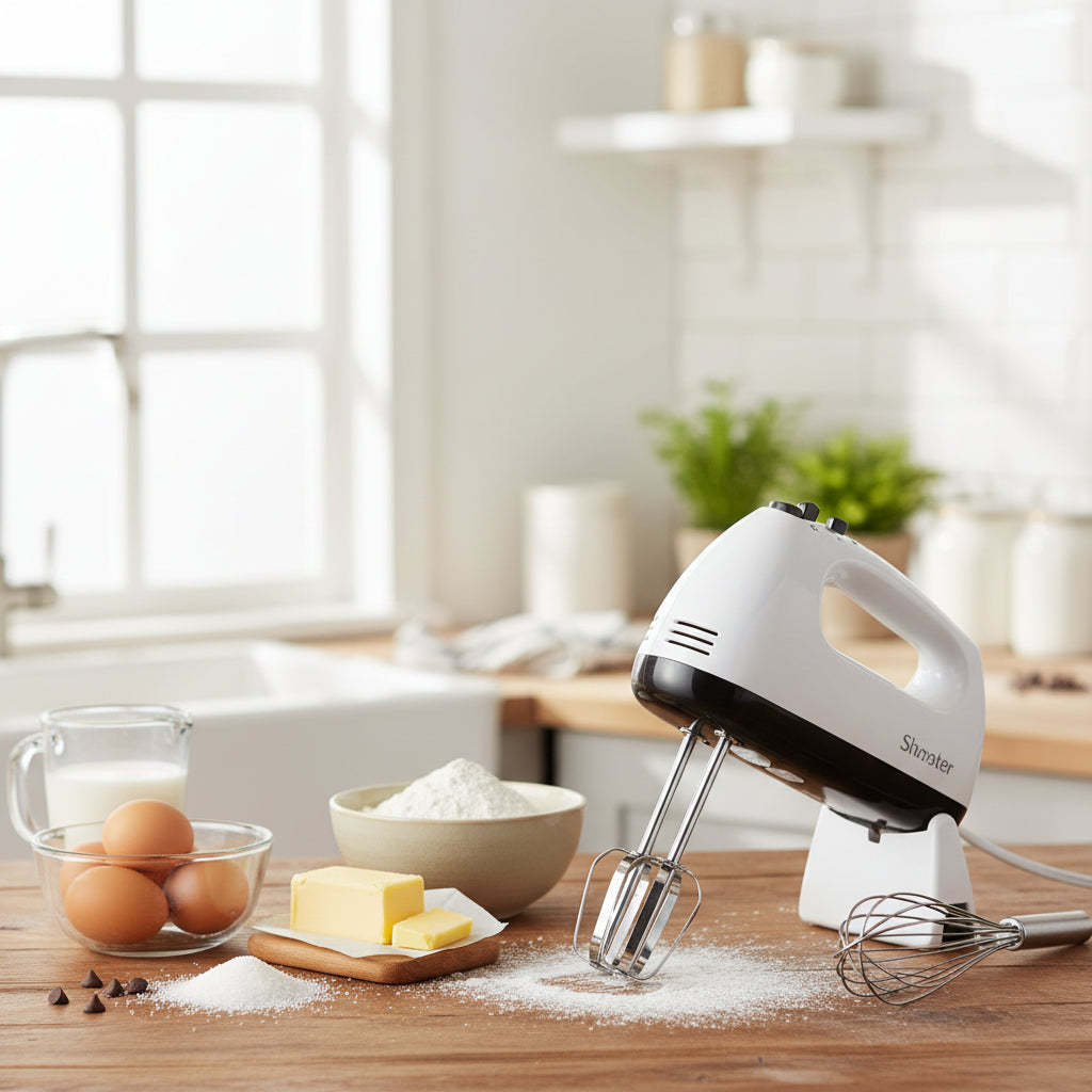 Electric Egg Beater Machine Hand Mixer Handheld Cake Egg Beater Cream Blender Cake Baking Tool
